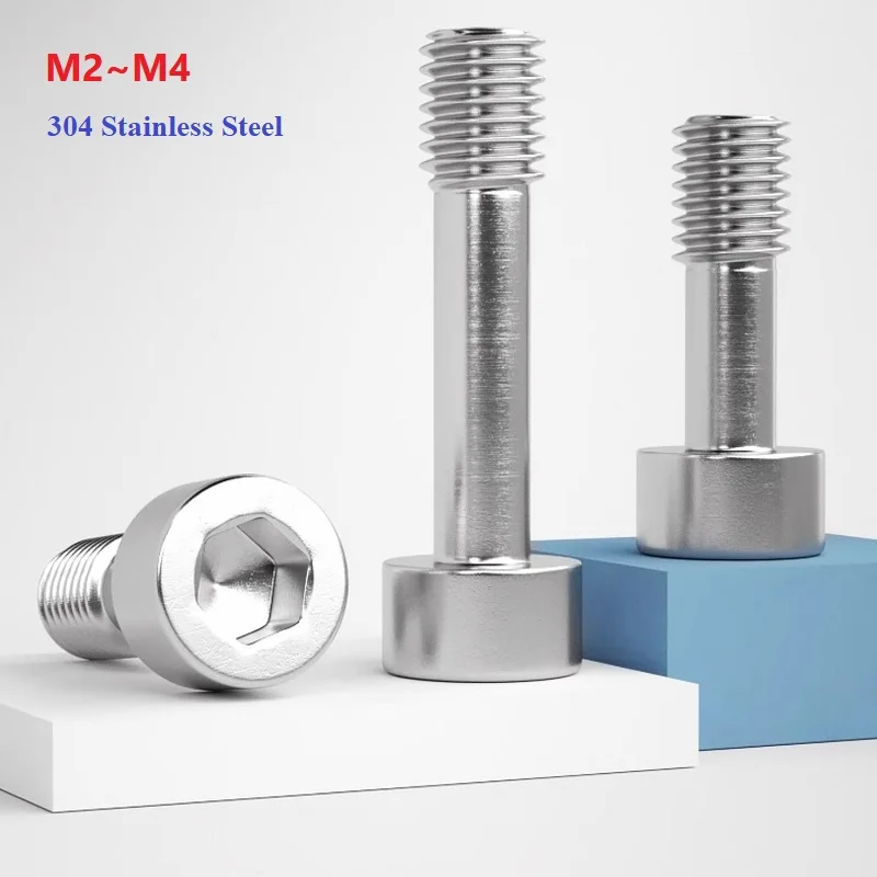 M2 M2,5 M3 M4 Innensechskantschrauben mit Innensechskant, 304 Edelstahl, reduzierter Schaft, Captive Panel-Schrauben