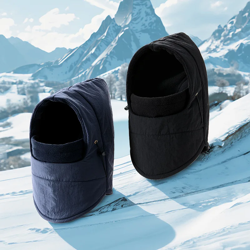 

Новый продукт весны и осени 2025 года, теплая ветрозащитная шапка Lei Feng, универсальный пуловер для верховой езды на открытом воздухе, флисовый шарф, интегрированная шапка