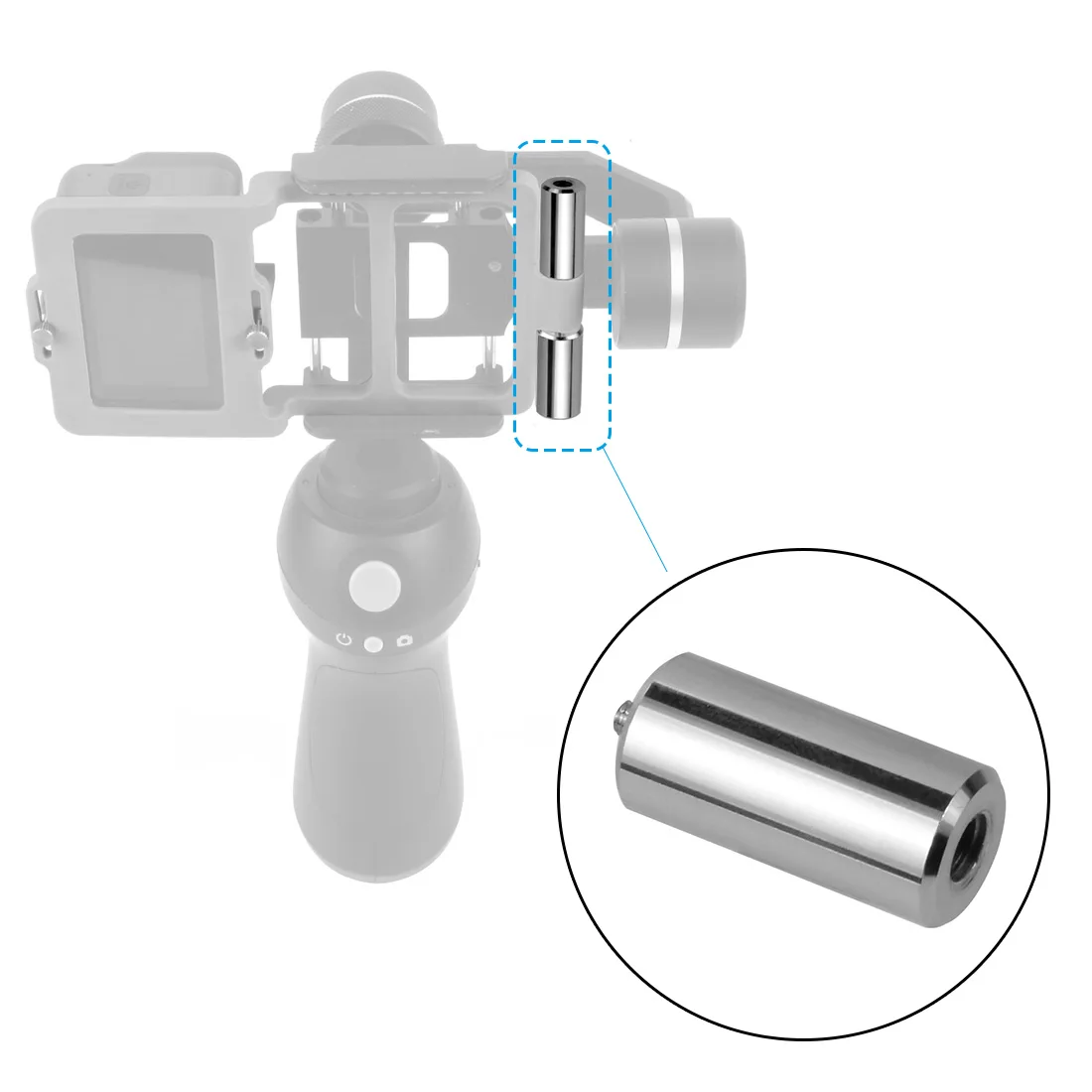 20g 25g 30g 100g Clump Gimbal Counterweight Calibration Balance Weights with 1/4 Screw for Ronin S Handheld Gimbal Stabilizer