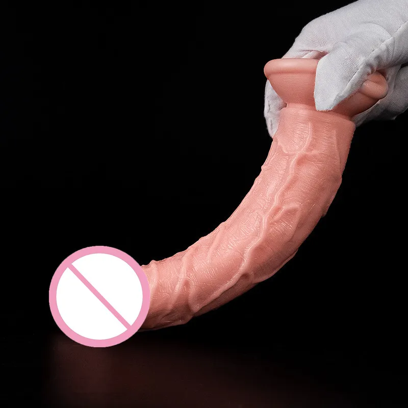 XXS-L Skin Color Soft Silicone Realistic Dildo With Powerful Suction Cup Female Masturbator G Spot Stimulate Toys For Woman