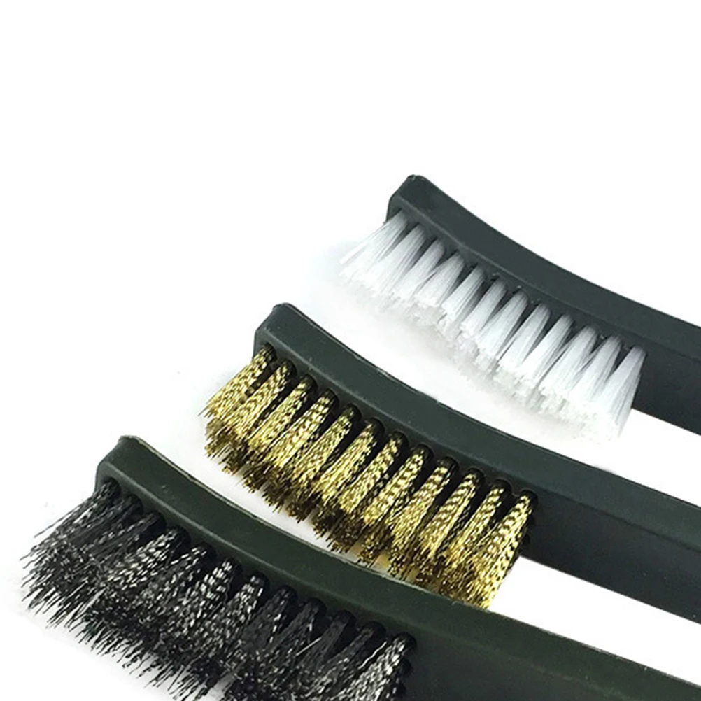 

6pcs Cleaning Brush Set Brass Double Ends Carbon Dirt Removal Tool For Shooters Kitchen Use Polishing Kit