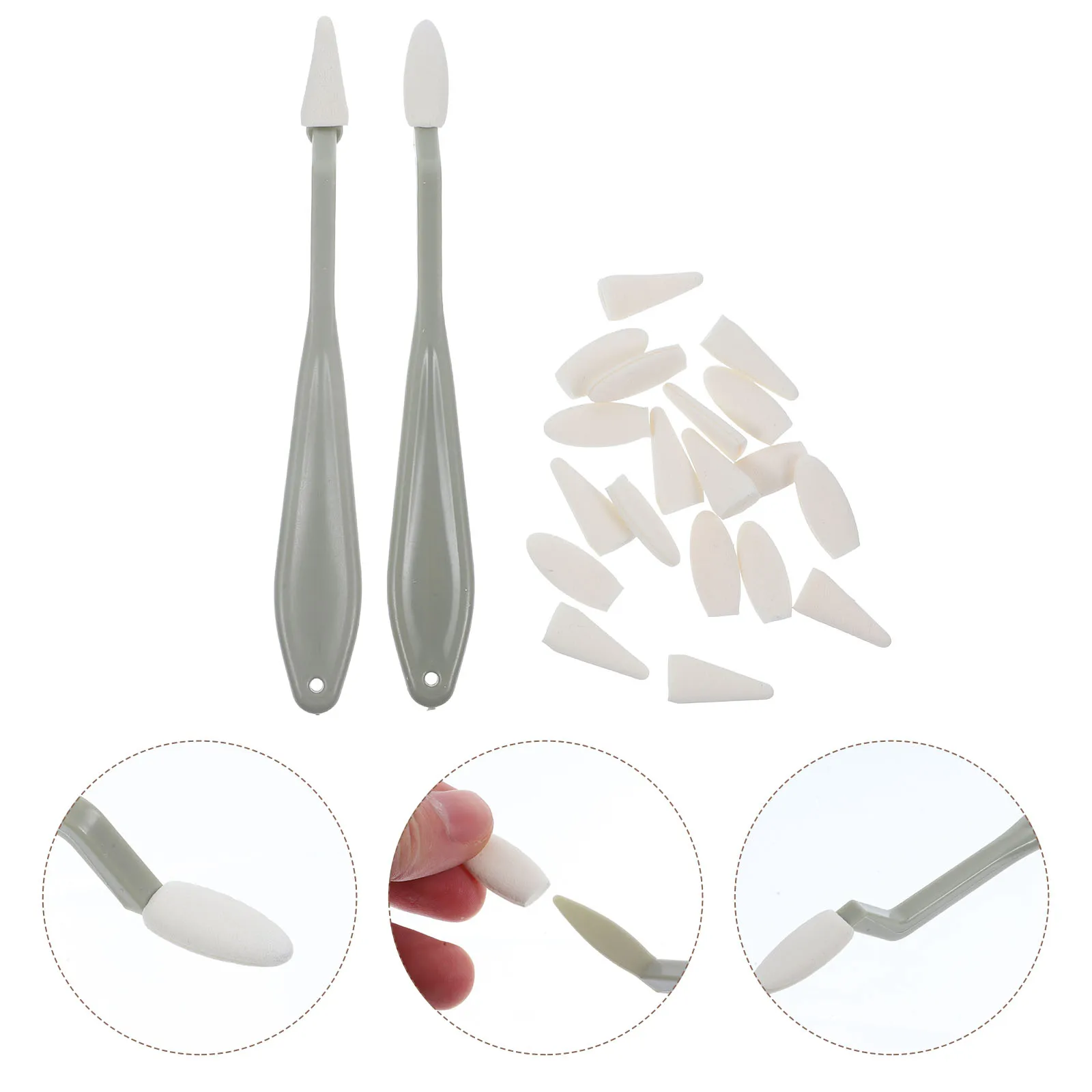 1 set Sponge Head Plug Blending Stumps Sketch Drawing Tools Set Eraser for Charcoal Artists Bulk Tree Stumps