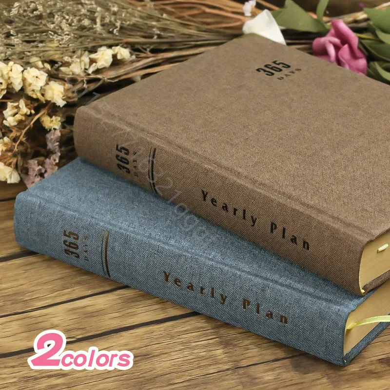 365 Dairy books A5 For Journals,100GSM Kraft Paper Notebooks For School Office Supplies Blank Notepad For Art Planner