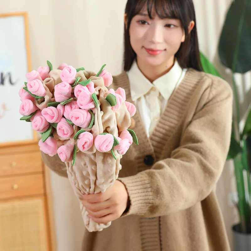 Chal con ramo de rosas, regalo romántico para el Día de San Valentín, manta de flores rojas y rosas, ramo de novia creativo, feliz día de San Valentín, 2026