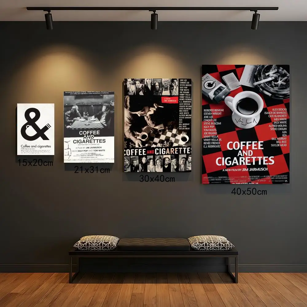 classic movie C-Coffee and Cigarettes-S Painting Calligraphy Boho Botanical Decor for Living Room  Elegant Home Style