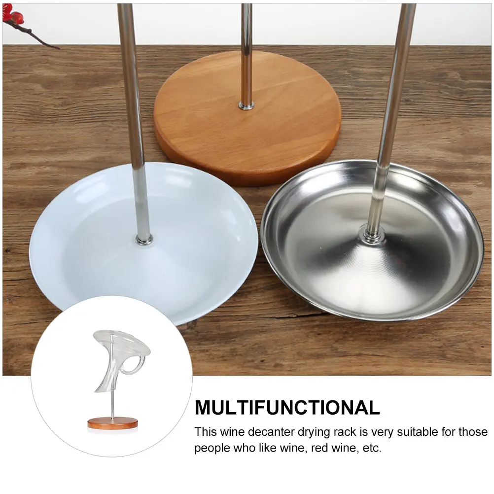 

Solid Wood Bracket Carafe Drying Rack Decanter Stand Storage Organizer Home Bar Carafe Drying Rack Hotel Restaurant