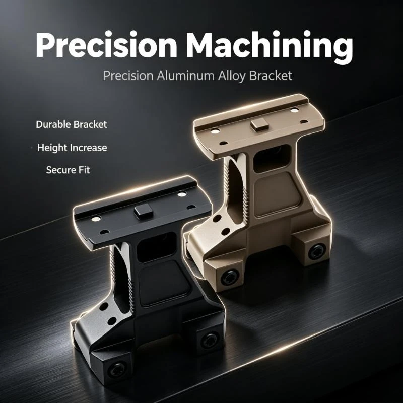 20mm Picatinny Rail Elevated Mount Base Universal Height Increase Sight Spacer Support Bracket