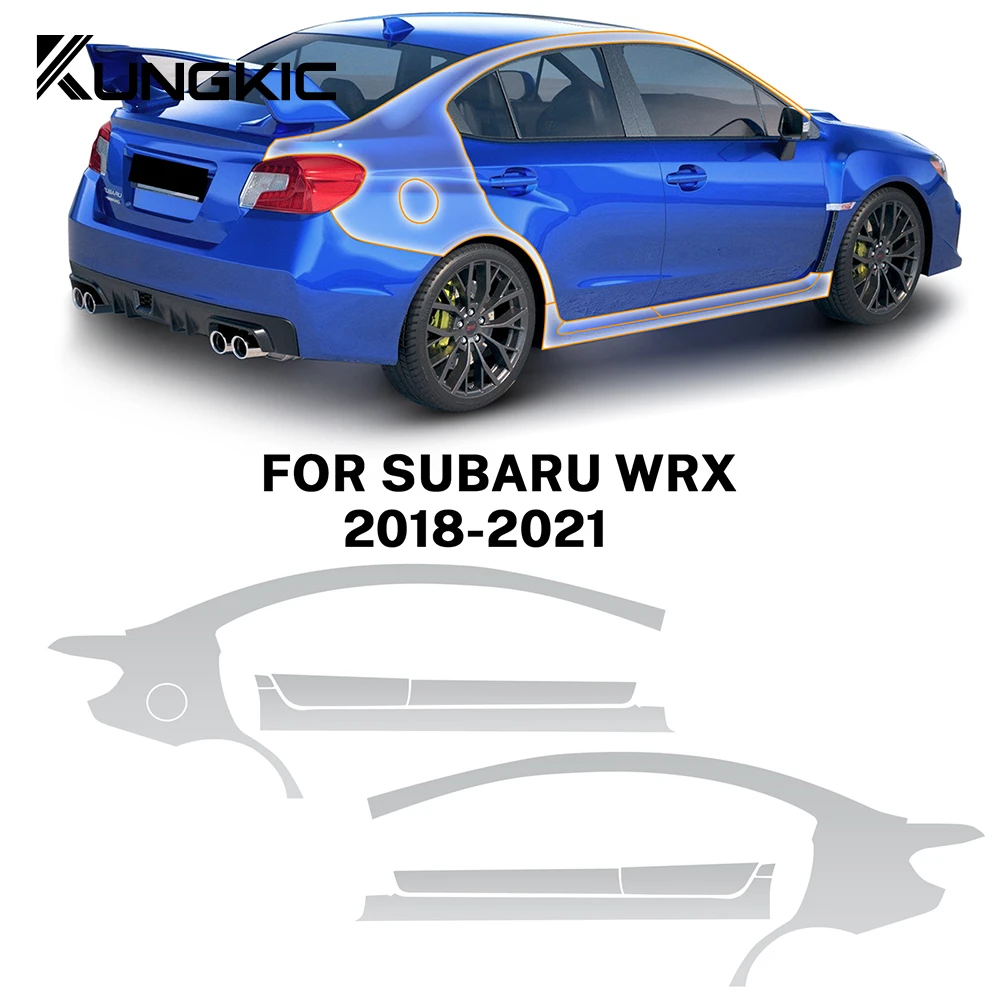 TPU Film For Subaru WRX 2018 2019 2020 2021 Car Invisible Transparent Body Engine Fender Rear Door Sticker Accessories