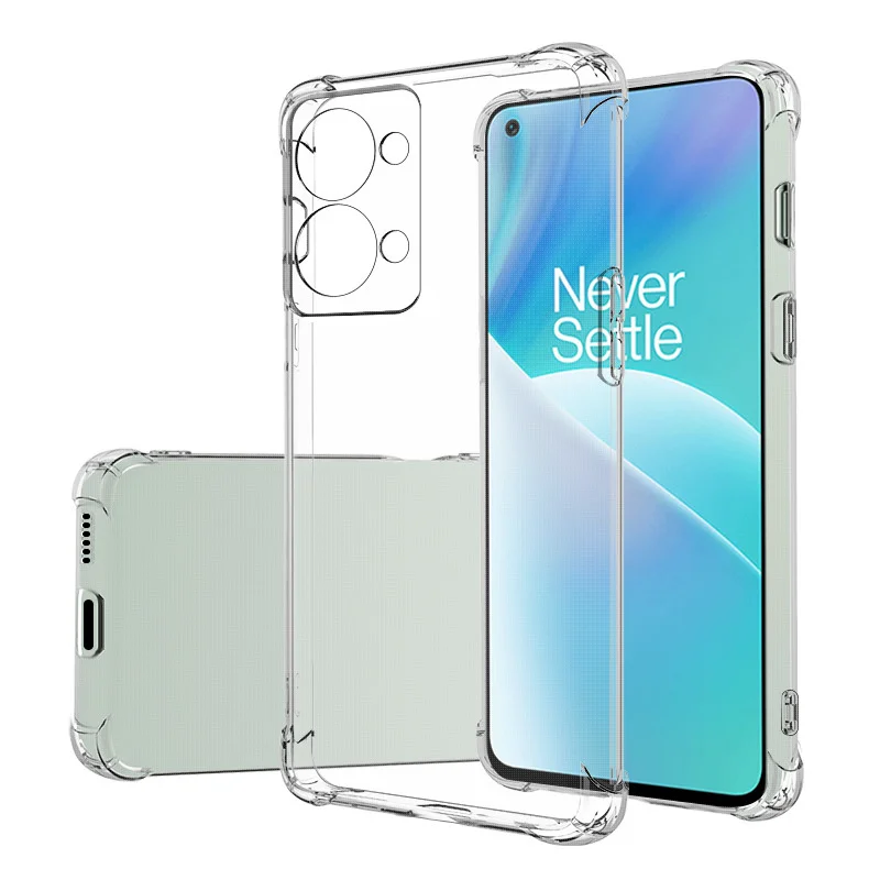 Oneplus Nord 2T Nord2T Case Shockproof Airbag Silicone TPU Soft Cover for Oneplus Nord 2T 5G CPH2399 CPH2401 Clear Phone Case