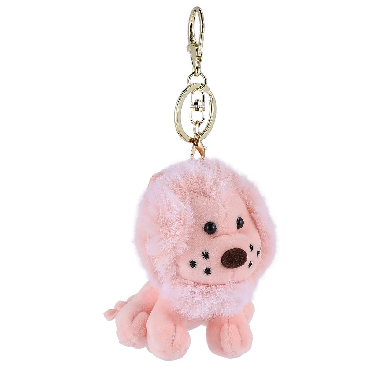 

1Pcs Cute Lion Keychain High Ring Bag Charm Keychain for Keys Backpacks Purse Decor Exquisite Eye Catching Present