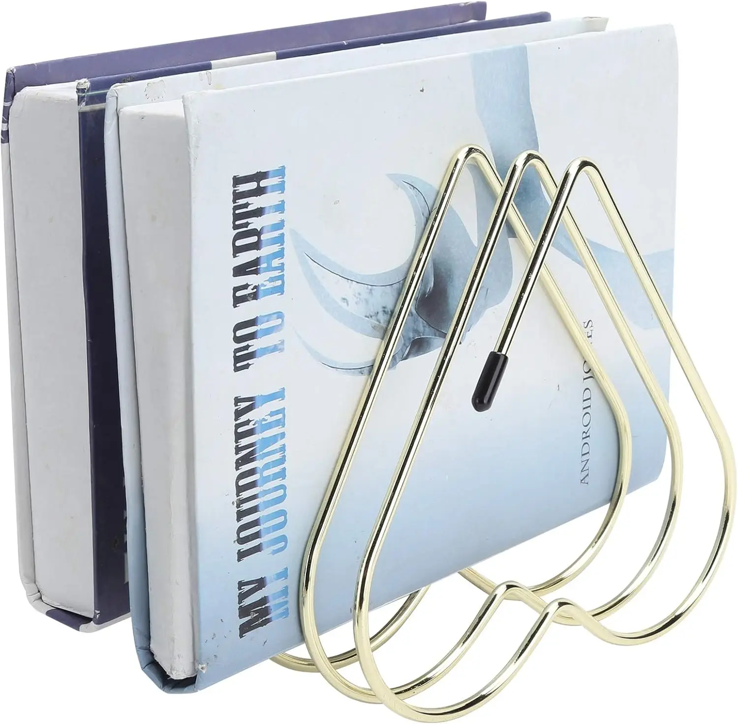 Stojak na książki na biurko, 5-szczelinowa półka na książki w kształcie serca Teleskopowy stojak na teczki Organizer na dokumenty biurowe Półka na książki Dekoracje dla