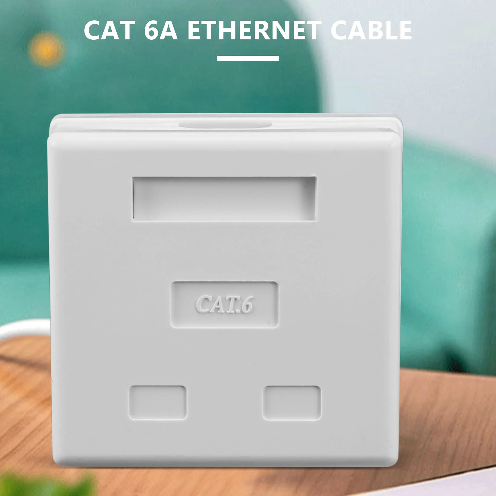 Сетевая розетка RJ45 — экранированная двойная настенная розетка с портом Ethernet LAN CAT6A для сетевого кабеля