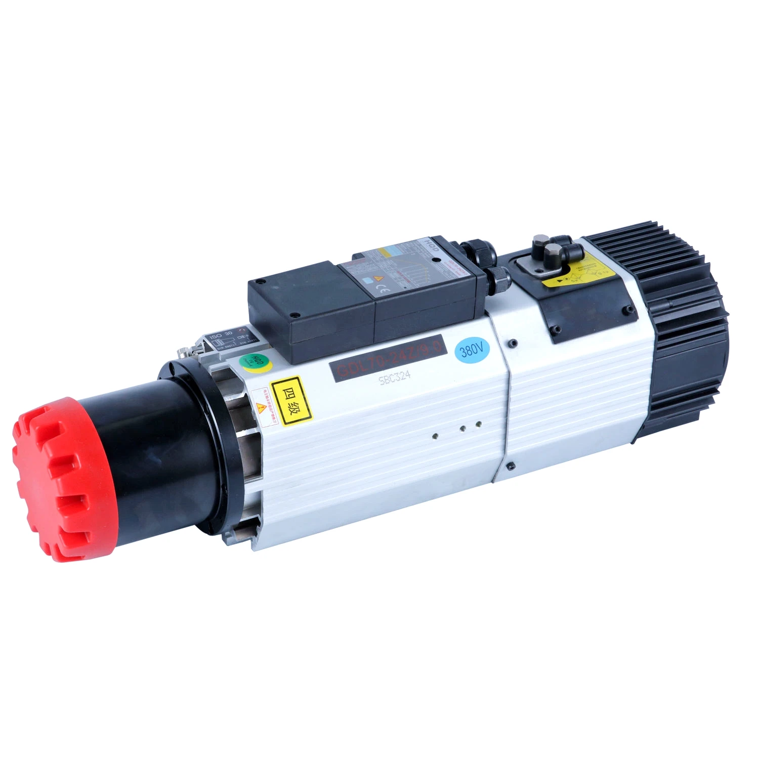 High Speed 24000rpm 220v 380v ISO30 Long Nose 9kw Atc Spindle Motor For Cnc Engraving