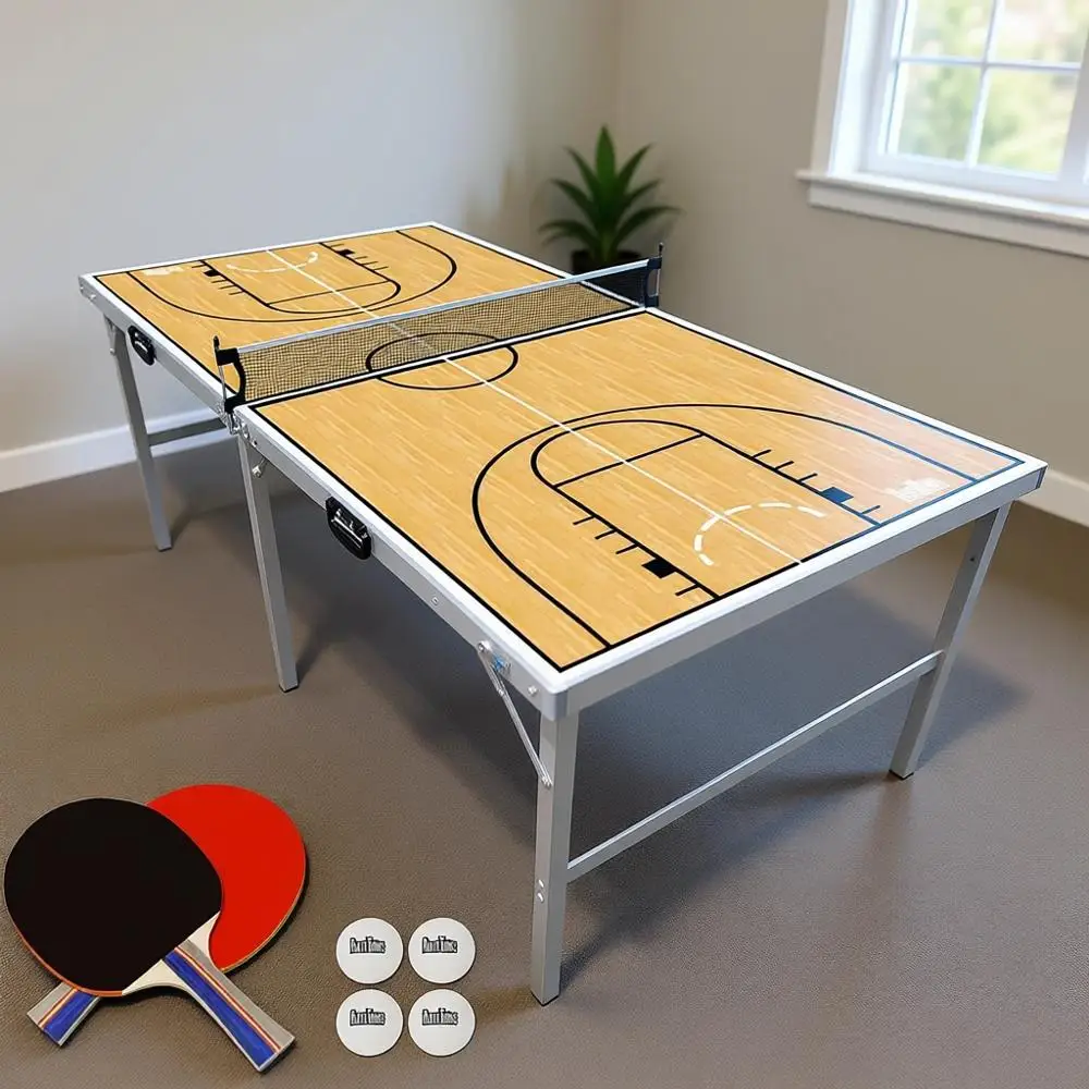 

XMSJPartyLie 6 T X 3 T Ping Pong Tennis | -Size Portable Olding Indoor Outdoor Ping Pong Tennis W/Option