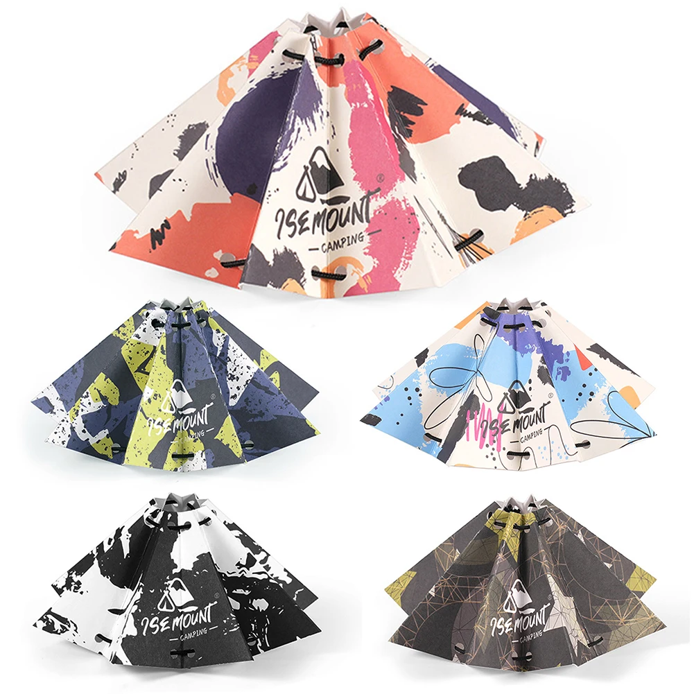

10PCS Outdoor Umbrella Lampshade Foldable Lightweight Lampshade Waterproof Hanging Lantern Cover for Lamp Decoration