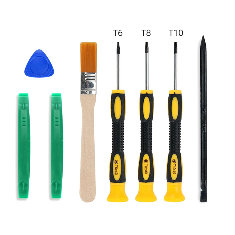 8 pçs/set chave de fenda torx t8 t6 t10 h35 para xbox um xbox 360 ps3 ps4 kit de ferramentas reparo chave de fenda ferramentas abertura