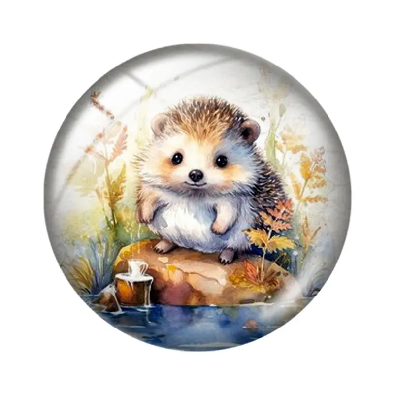 السمين القنافذ 12/18/20/25 مللي متر الزجاج كابوشون قلادة سوار قلادة خواتم للمجوهرات التجريبي أقراط الظهر صنع النتائج