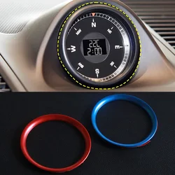Red/ Blue Stopwatch Compass Stopwatch Sticker Decoration Trim Car Clock Ring Fit For Porsche Cayenne Macan Panamera 911 718