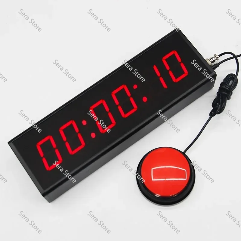 CP04 6 Digit LED Digital Display Game Challenge Stopwatch Timer Portable Professional Stop Watch for Promotional Game Event Acti