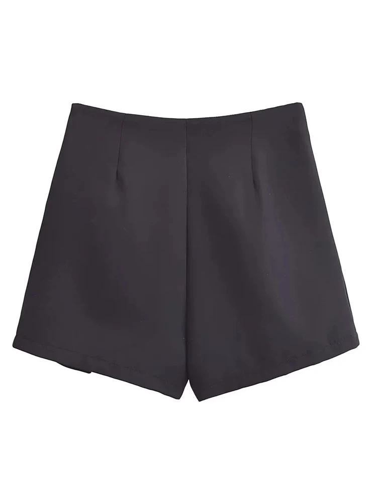 Kaopu-女性用のストラップレスショートスカート,ジッパーとサイドバックル付きの短いハイウエストスカート,2個セット