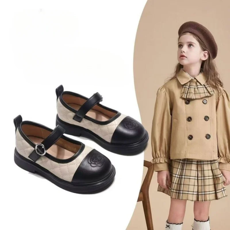 

New Kids Shoes Children Princess Shoes Baby Boys Leather Shoes Toddler Slip On Flats Girls Fashion Oxford Platform Mary Jane