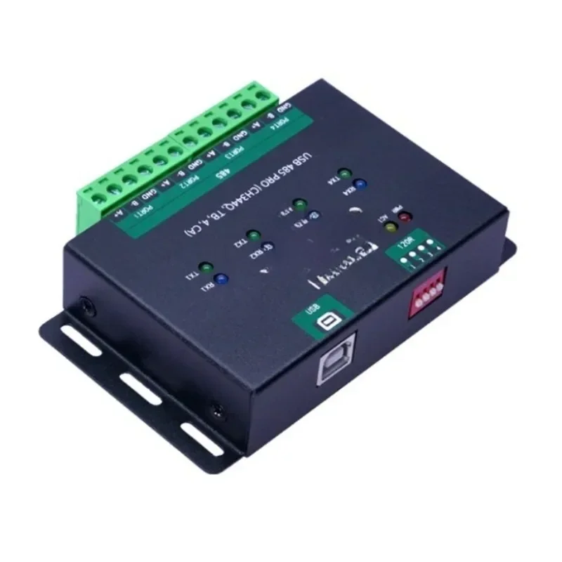 

Industrial Grade, Isolated USB to 4-Channel RS485 Serial Communication Module Converter CH344Q Chip