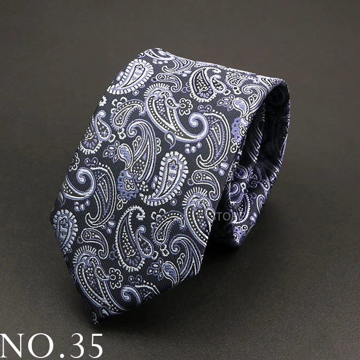 Neue Design Hochzeit Männer Krawatte Grau Braun Grün Paisley Blume Krawatten Männer Business Dropshipping Bräutigam Kragen Zubehör Geschenk – Detail 35