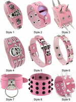 1 Punk Pink Rivet Creative Bracelet, Perfect Gift For Daily Holiday Parties, Halloween Carnival Performances, Rock And Roll