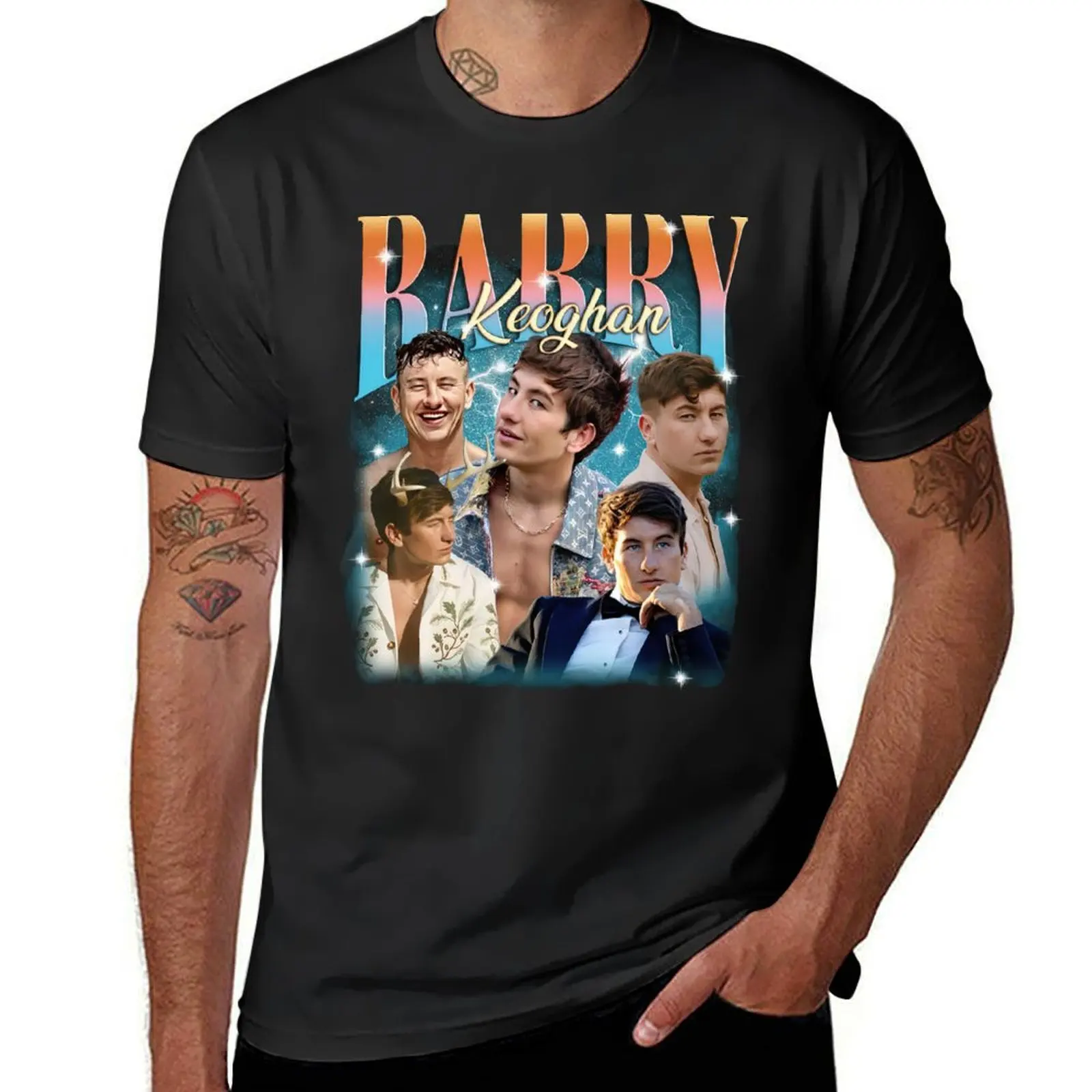 Barry Keoghan Vintage 90s T-Shirt blacks Blouse men graphic t shirts