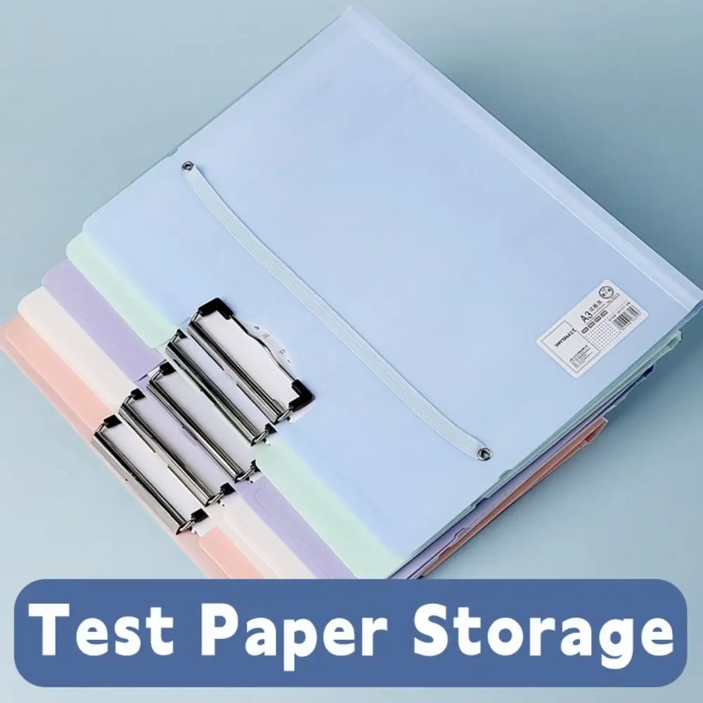 High Quality Strap Design A3 File Folder Multifunction Clipboard Document Classification Organizer Students