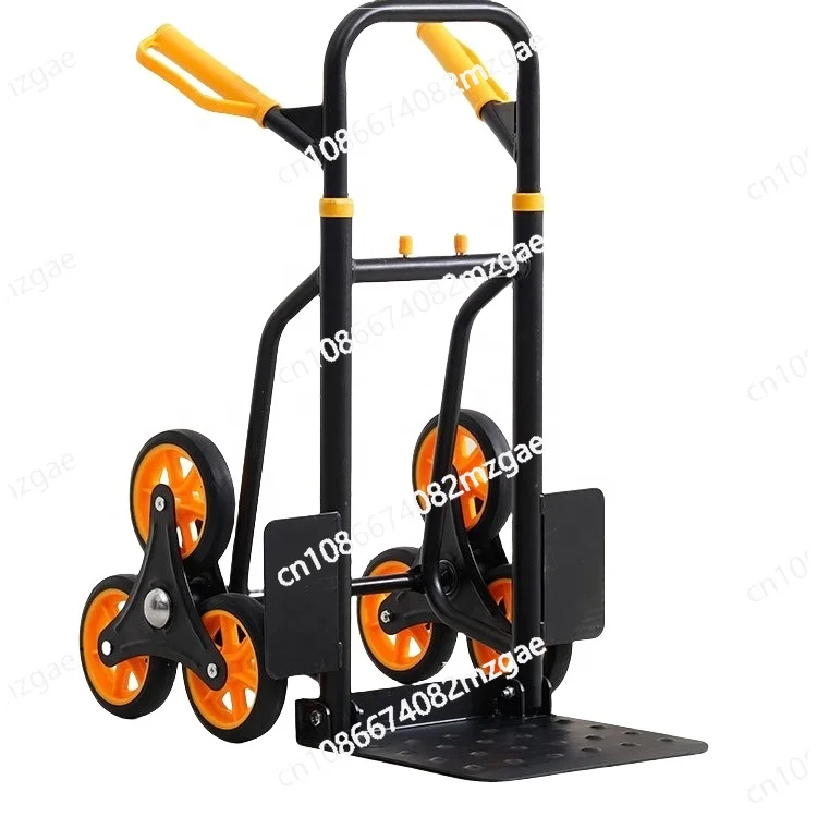 Wytrzymały, regulowany stalowy metalowy wózek ręczny do wspinaczki po schodach, konfigurowalne wózki na zakupy do narzędzi do użytku w magazynie przemysłowym