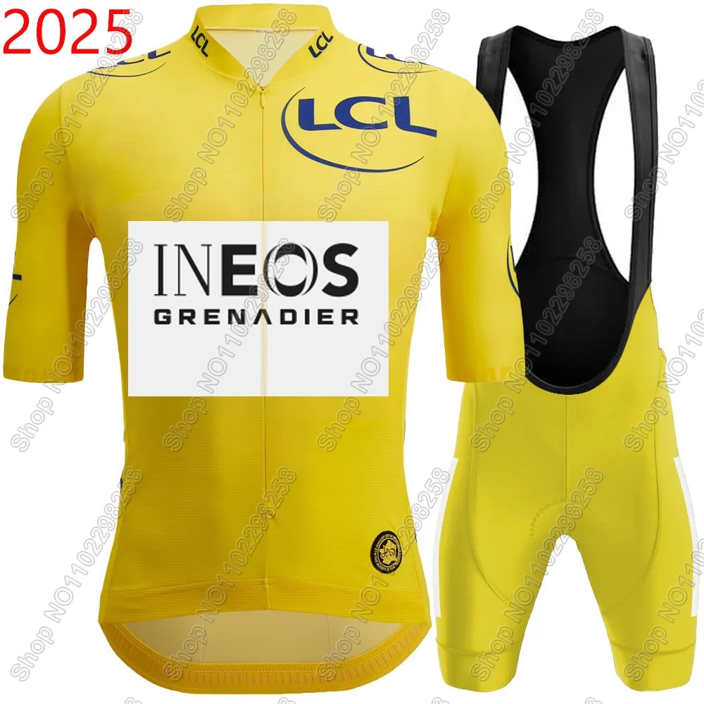 

Ineos Grenadier Team 2025 France Tour TDF Комплект велосипедного трикотажа Одежда для велосипеда Рубашки для шоссейного велосипеда Костюм Велосипедные шорты MTB Maillot
