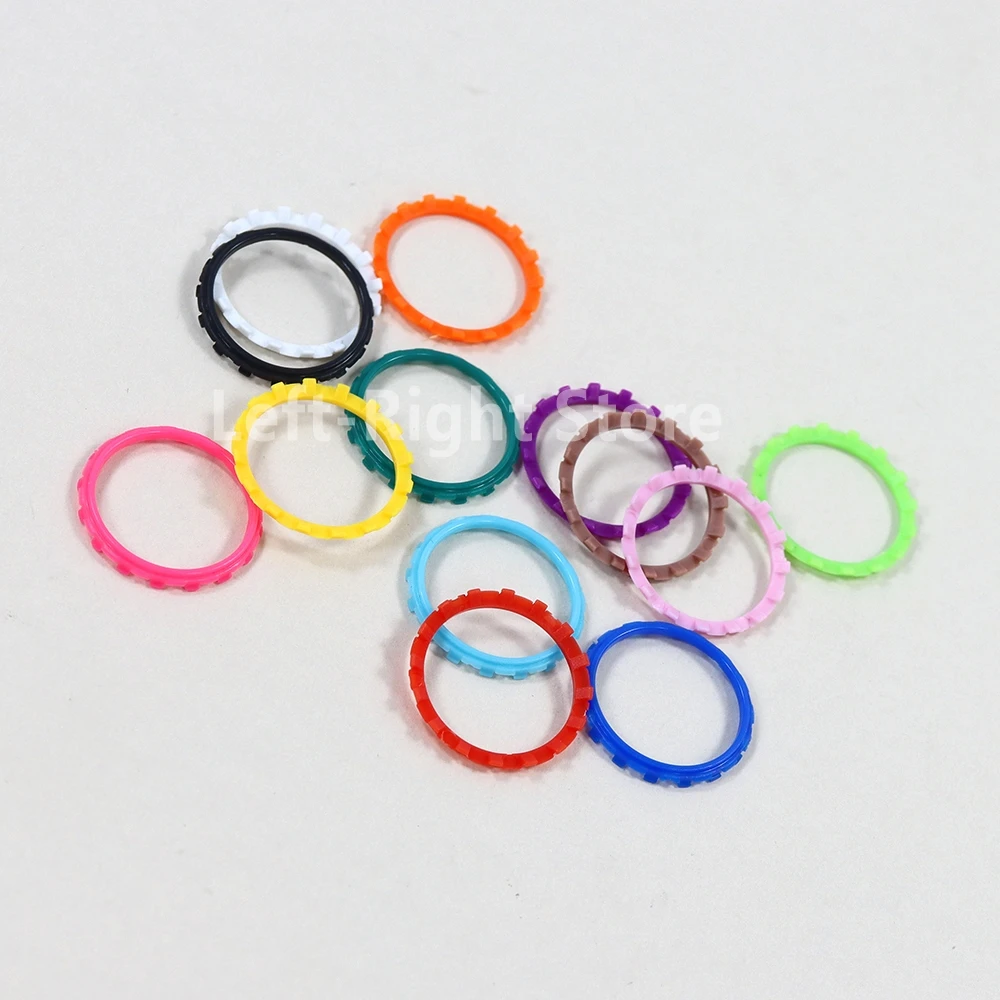 100PCS Plastic Thumbstick Accent Rings For Sony Playstation 5 PS5 Controller Replacement Parts