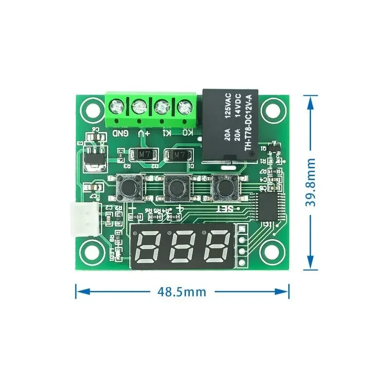 Mini controlador de temperatura de termostato W1209, interruptor de control de temperatura de incubación, caja W1209