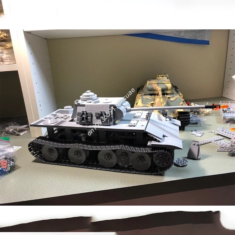 1957pcs MOC schaal Panther Tank Oude Versie Technisch Model Bouwstenen ambachtelijk speelgoed idee DIY Verjaardag Monteren kerstcadeaus
