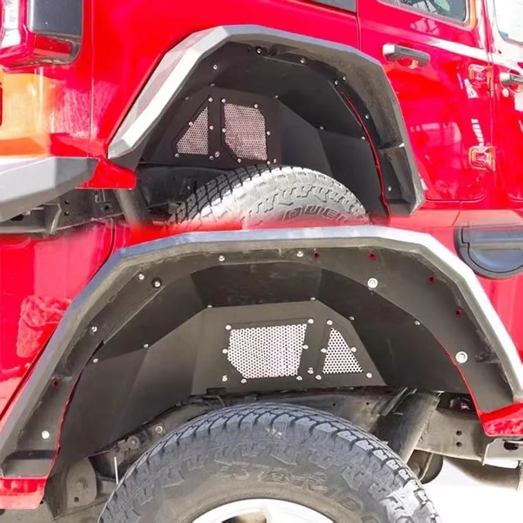 Aluminum Inner Front&Rear Fender Liners Flares for Jeep Wrangler JL