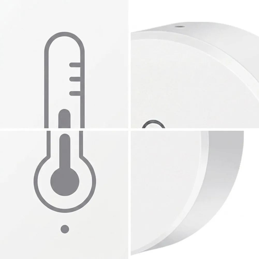 Tuya-Supported Indoor Sensor For For Temperature and Humidity Monitoring with App Remote Control and Siren Function