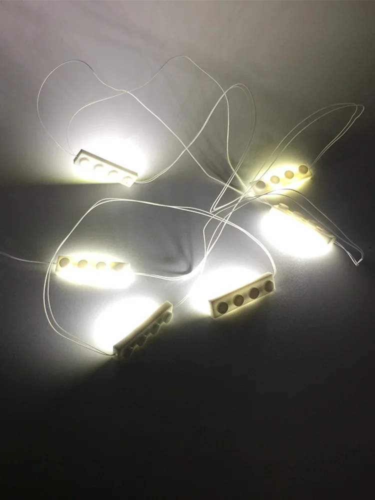 LED Strip Light com Tijolos, Lego Blocks Set