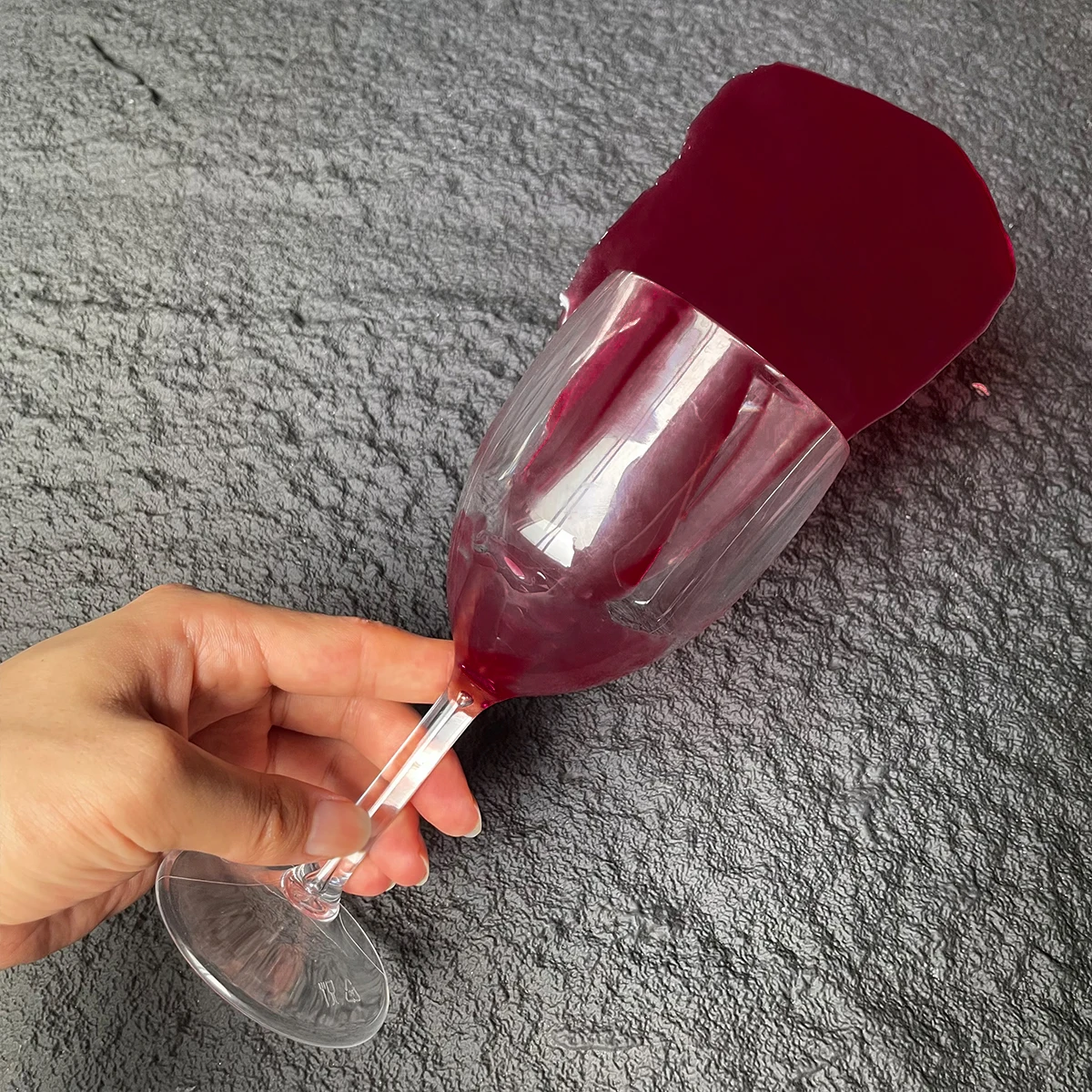 Realistic Fake Spilled Red Wine Glass Prank Prop Artificial Overturned Cup  for Party Gag Home Decor Photography - AliExpress 15