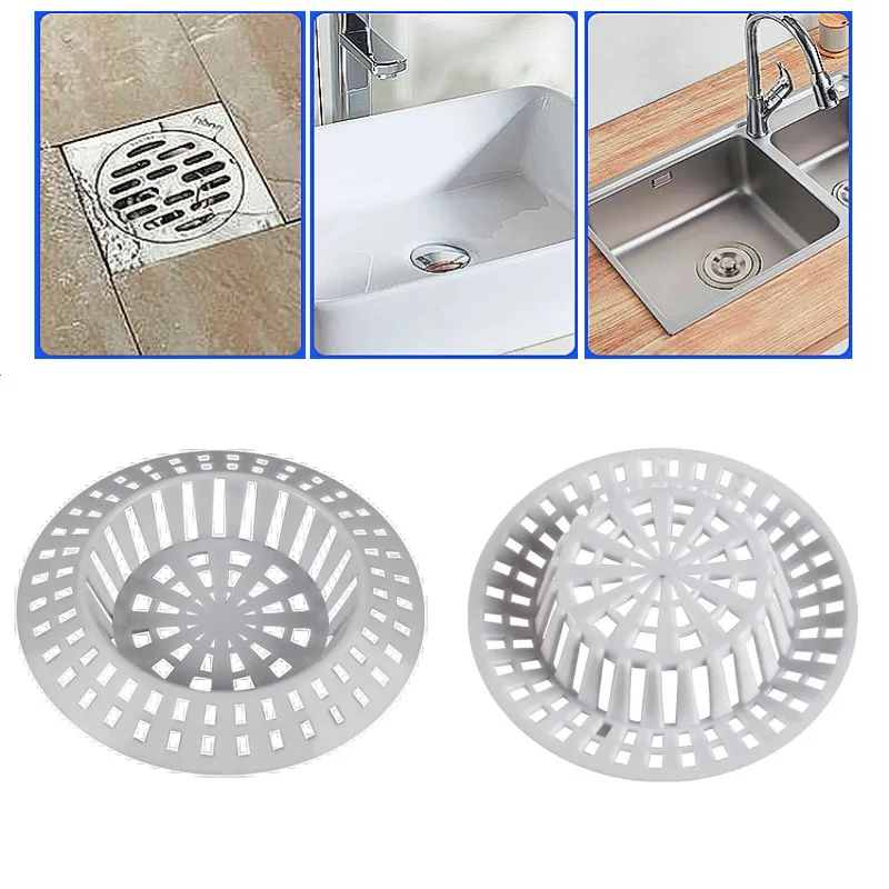 Kitchen Sink Filter Strainer Sewer Floor Drain Hair Catcher Shower Cover Anti Clogging Bathtub Drain Stopper Bathroom Accessory