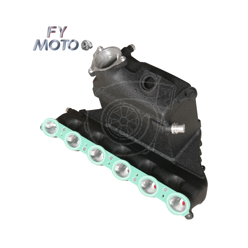 الألومنيوم CNC الخام الأسود مدخل المنوع تهمة برودة لسيارات BMW X3M X4M F97 F98 3.0T S58 2019 + #3