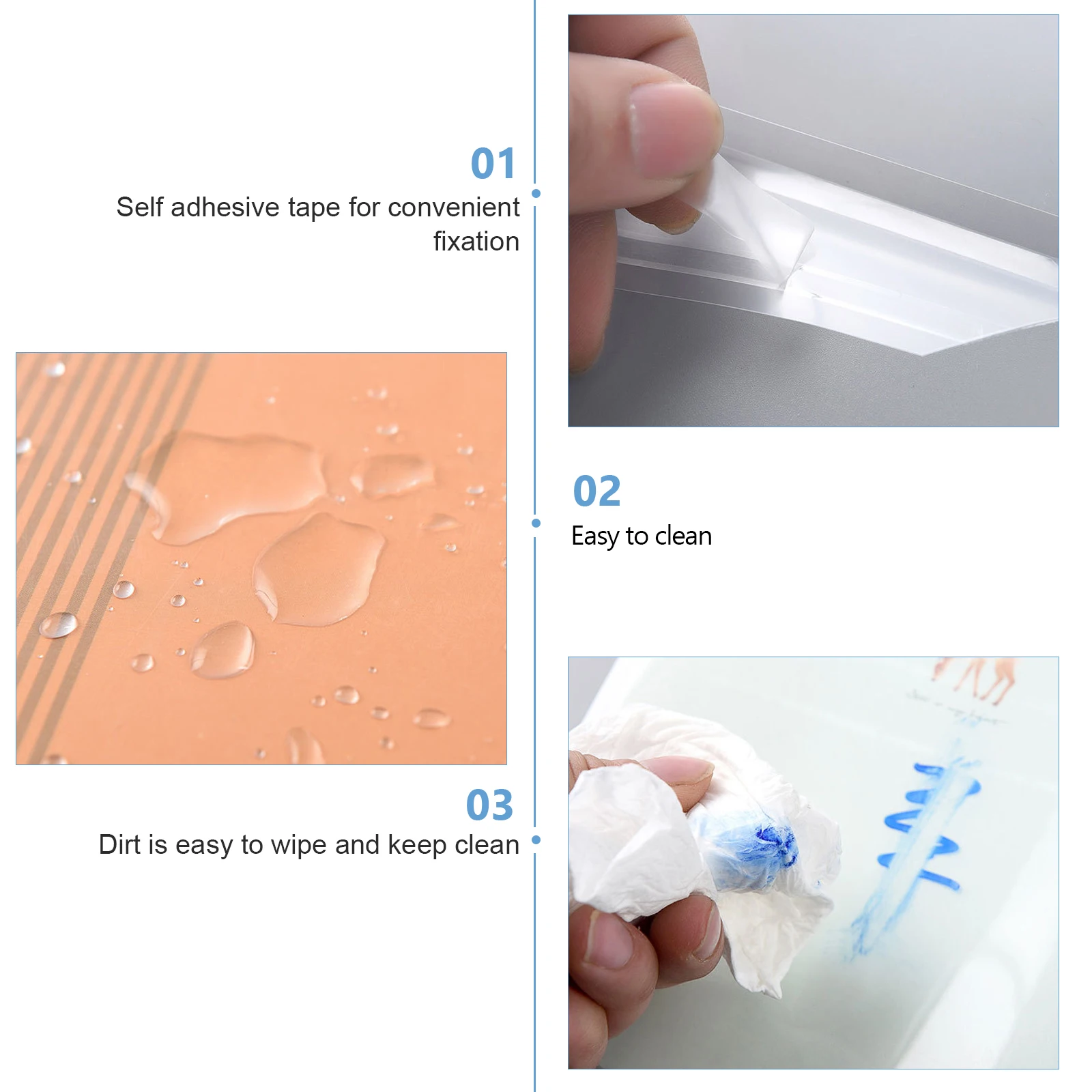 

30pcs Book Protective Cover Transparent Reusable Pvc Thickened For Textbook Notebook Dustproof Waterproof Protection