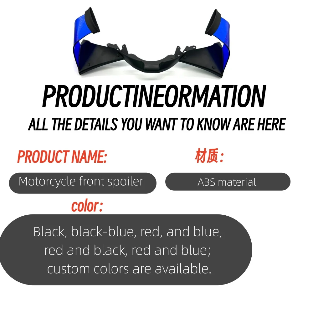 

Side Stablizer Wing Deflector For Honda CBR1000RR-R 2019 2020 2021 Motorcycle Decorative Front Fairing Winglet Air Spoiler