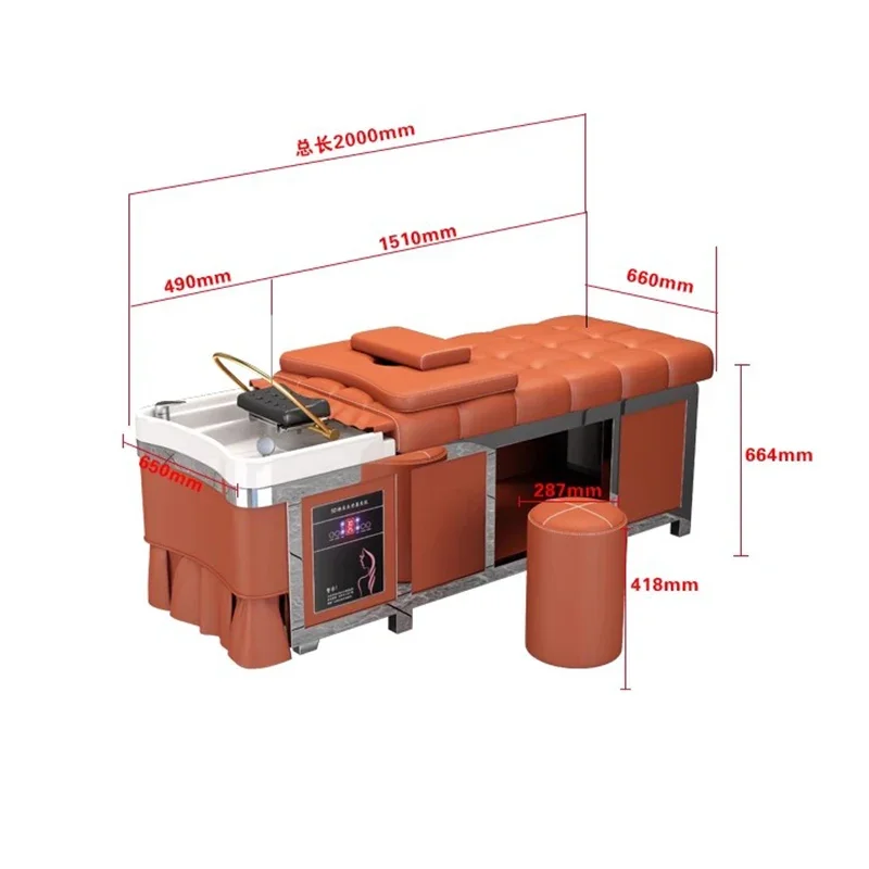 럭셔리 미용실 페디큐어, 경제적인 스파 헤어 워시, 워싱 샴푸 헤드, 스파 침대 장비, 마사지 카마 샴푸, 마사지 침대