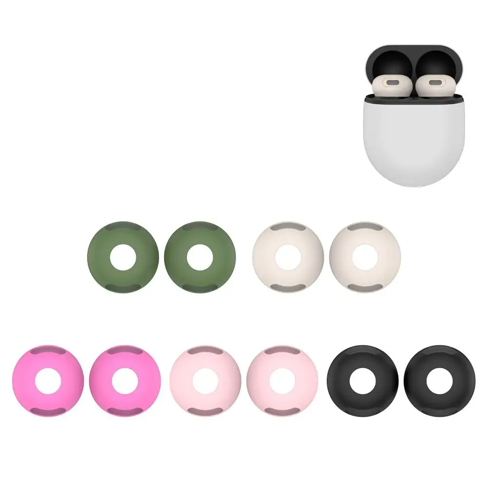 5 Paar weiche Silikon-Ohrstöpsel, rutschfeste Ersatz-Ohrpolster-Abdeckung, Kopfhörer-Zubehör, Ohrabdeckung für Google Pixel Buds Pro 2