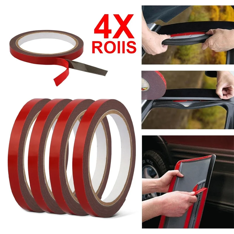 

A23I-4 Rolls Car Double Sided Tapes Heavy Duty Double Sided Foam Tapes Strong Mounting Adhesive Tapes