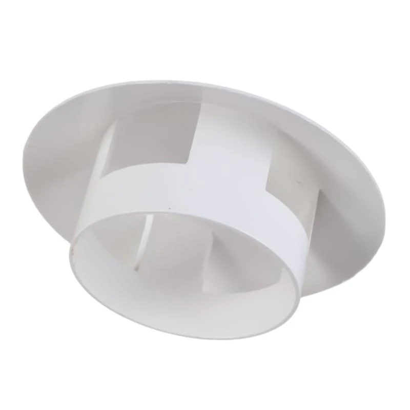 Capas lluvia chimenea E06B cubierta respiraderos PVC para protección techo y tubería 110 mm