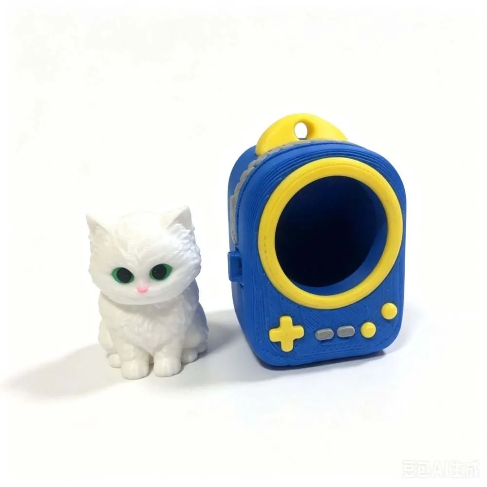 PLA 3D Printed Keychain Vibrant Shades Lightweight Build Mini Backpack Pendant Rigid Shell Vivid Trendy Bag Charm Gifting