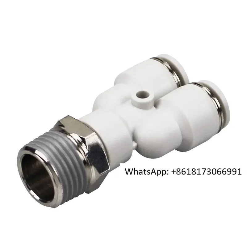 Y-shaped thread three-way PX12-04 tracheal double joint 10-03 8-02 6-01 4-M5 pneumatic quick plug 16-20PCS