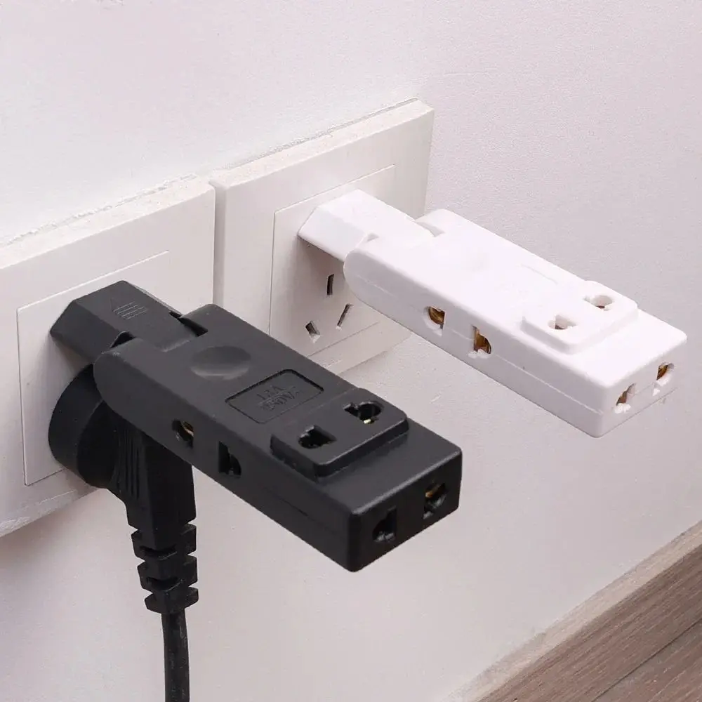 Protable 4 in 1 EU Electrical Socket 180 Degree Rotation Wall Outlet Power Converter Safe Extension Plug Adapter